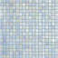 Petunia 1 5/8" x 5/8" Iridescent Glass Mosaic