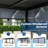 10 x 20 FT Motorized Louvered Pergola with Installation Video, Solar/USB Hybrid Power, 4 Auto Side Screens, Rainproof Roof & Rustproof Aluminum Frame, Remote LED Lights for Deck, Patio & Hot Tub-132969996