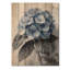 Hortensia dans un jardin monochrome I - décoration murale en bois d'hortensia - sur bois de pin naturel-1866601319