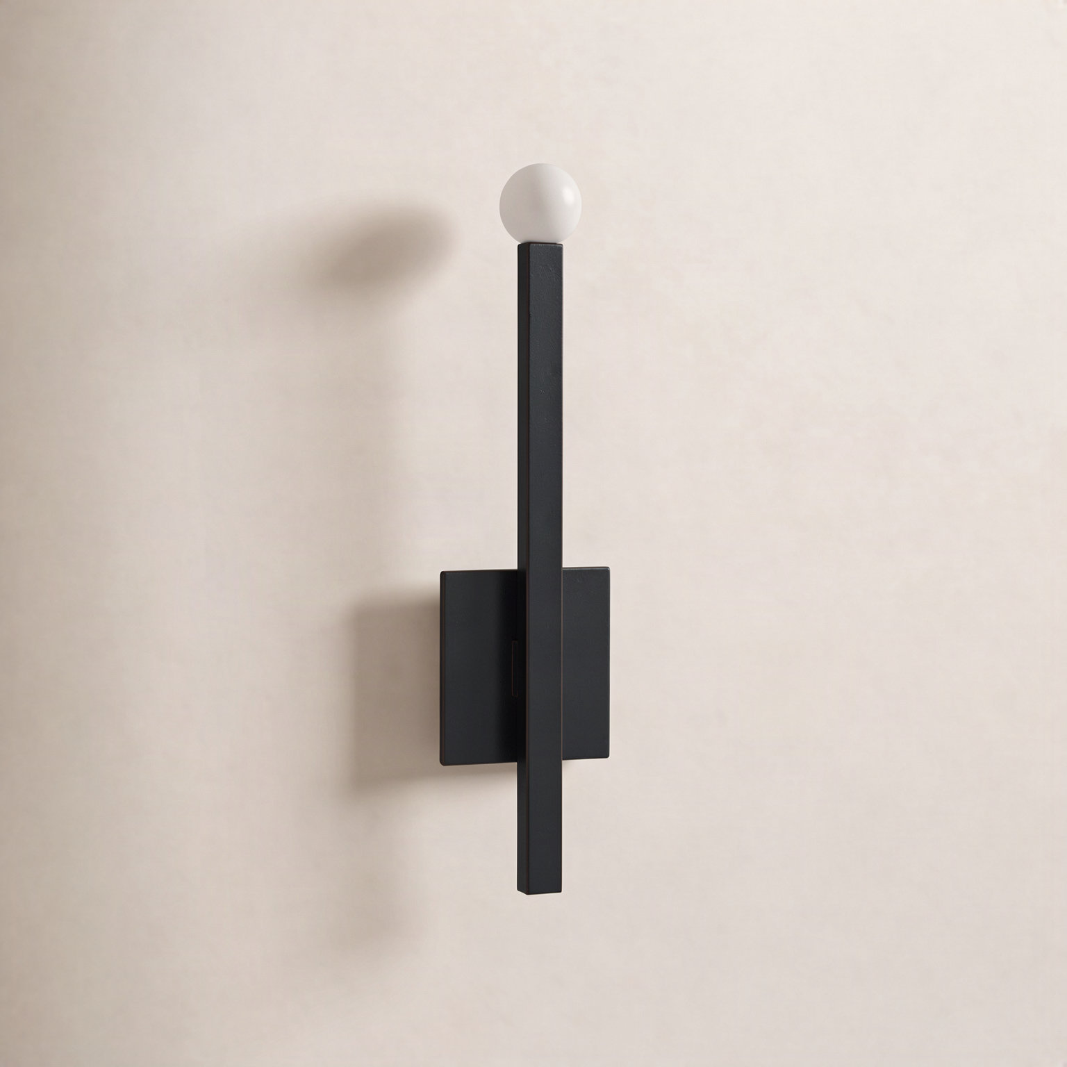 Peary Single Light Dimmable Wallchiere, Old Bronze