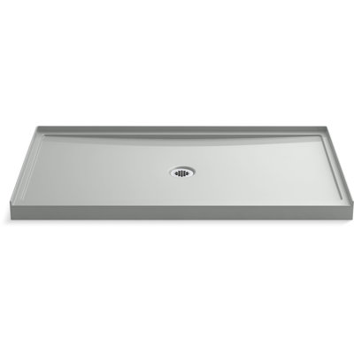 Rely60-In X 34-In Single-Threshold Shower Base With Centre Drain