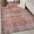 Labarbera Machine Washable Red/Gray Non-Slip Backing Area Rug-1331029485