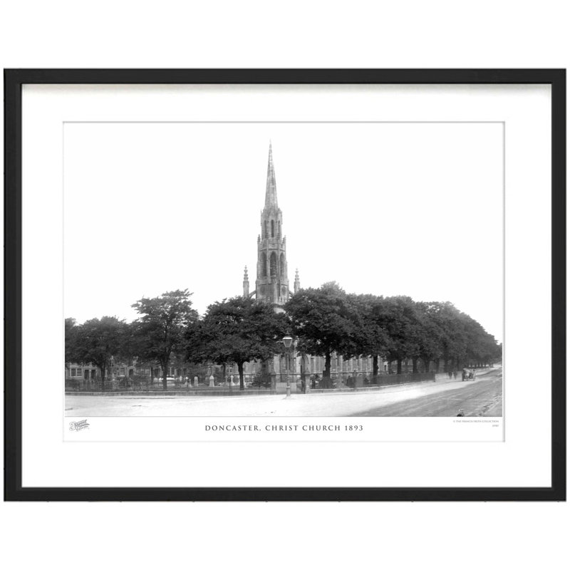 Doncaster, Christ Church 1893 - Single Picture Frame Print, 40cm H x 50cm W x 2.3cm D
