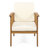 Club Chairs For Outdoor Use - Deep Seating And Cushions Wood With Comfortable Waterproof Lining
