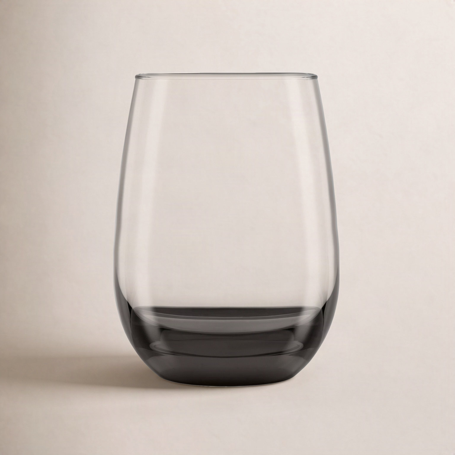 Classic Stemless Wine Glass, Smoke