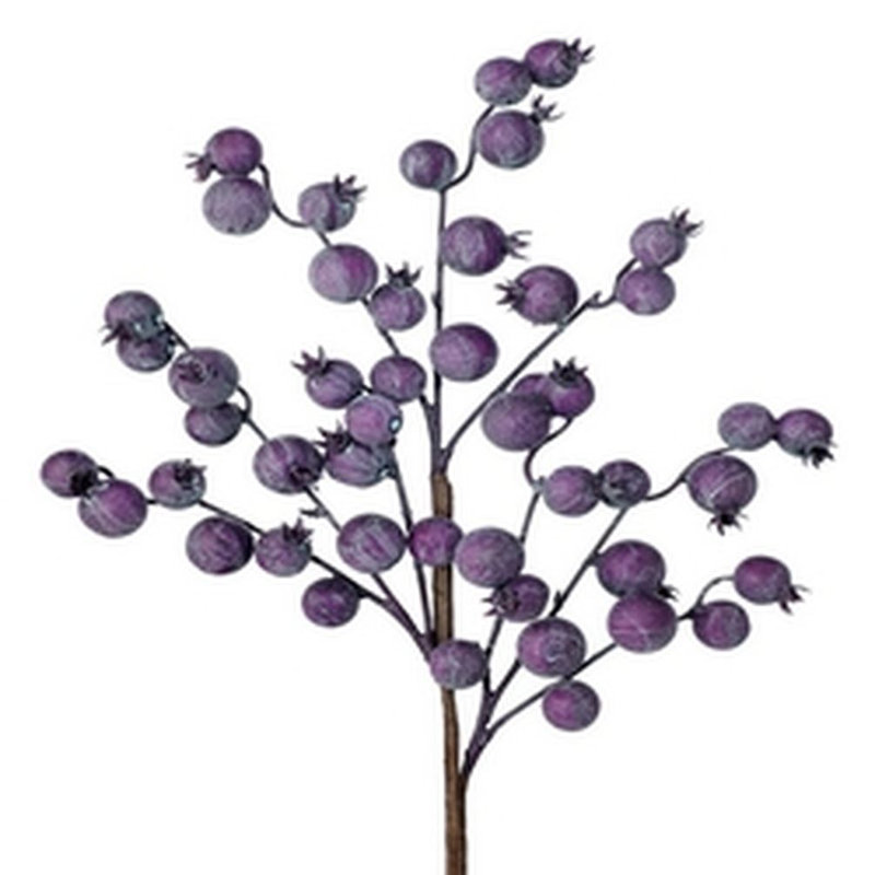 16'' Faux Crabapple Branch, Purple