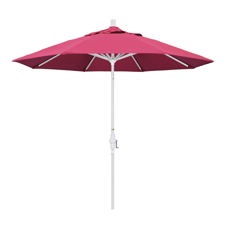 Parasol 9 'Market Sunbrella, Toile Sunbrella® rose vif