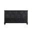 Buffet rétro en bois de pin, armoire de rangement en verre ondulé-1303018070