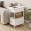 30cm W Metal Bedside Table