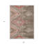 Tapis intérieur et extérieur lavable 9 pi x 12 pi brun et terre cuite Southwestern