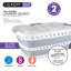 Simplify Collapsible Laundry Basket in White/Grey