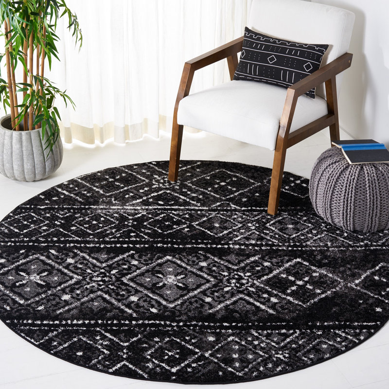 Tapis géométrique Aliesa Performance, Rond 6 pi