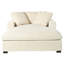 Méridienne surdimensionnée de 53,5 po x 70,9 po Mirod, chaise longue - conception classique, tissu doux, assemblage facile, structure durable avec pieds en bois massif-559881047