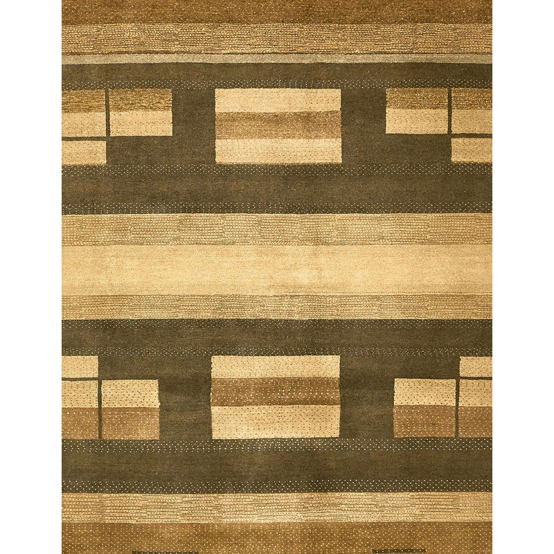 Wool Abstract Indoor Rug, Rectangle 3' x 5'