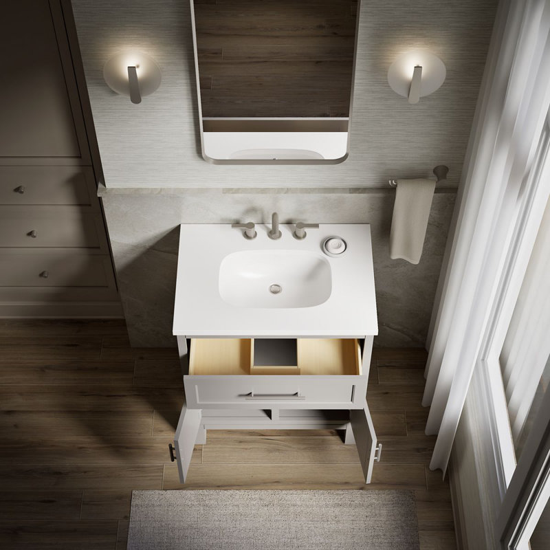 Quo 31" Single Bathroom Vanity Set, Mohair Gray