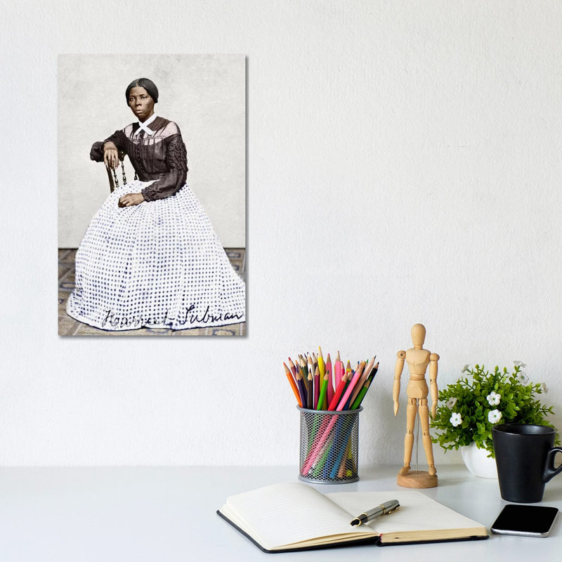 « Harriet Tubman (C1823-1913) » par Benjamin Powelson-impression, H 12 po x l 8 po x P 0,75 po, Toile tendue, Pas de tapis