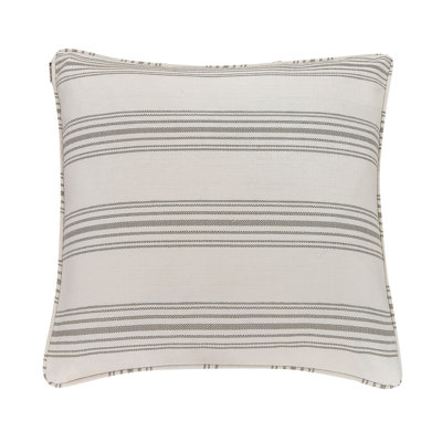 Taie décorative de style campagnard classique chic et décontracté Rebekah, 27 x 27 po
