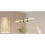 Luminaire suspendu à 4 lumières DEL Javeriah noir / doré à intensité variable [sans ampoule]