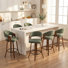 Tabouret de comptoir pivotant rembourré Providence