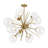 12 - Light Dimmable Led Swirled Glass Globe Starburst Sputnik Chandelier
