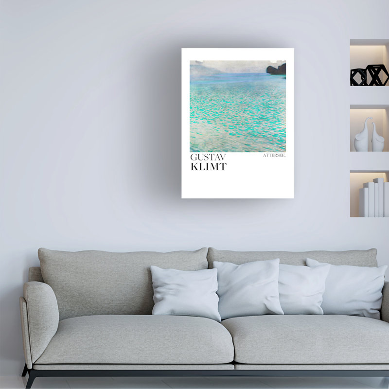 Attersee 1900, reproduction d'art sur toile, H 24 po x l 18 po x P 2 po
