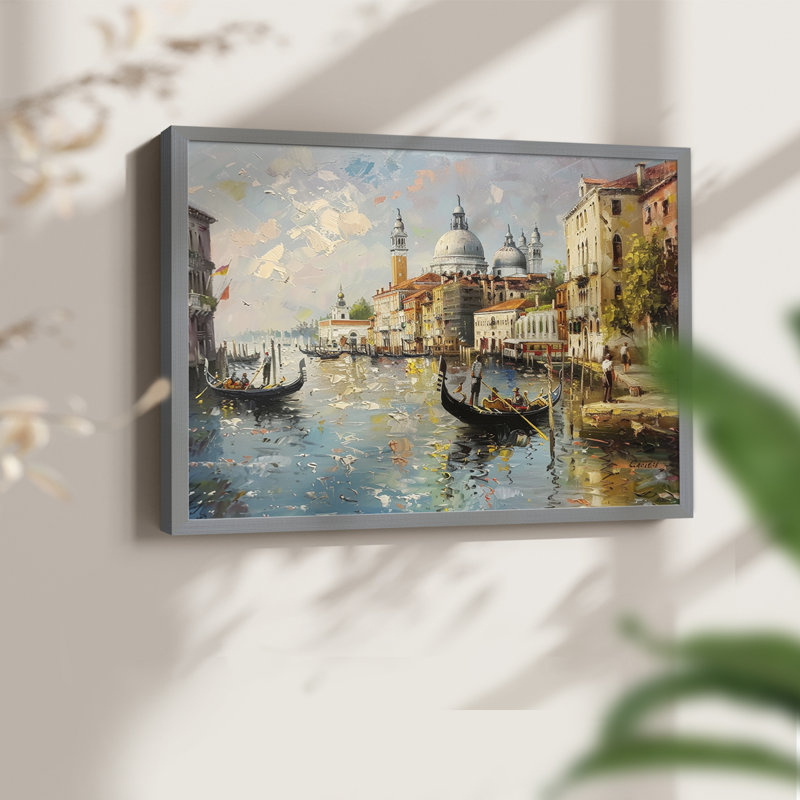 Nautical Series-CLXXVI -Framed Print - Restickable, 22" H x 28" W, Grey