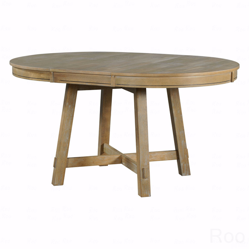 Table de salle à manger extensible Farmhouse, Brun, Brun