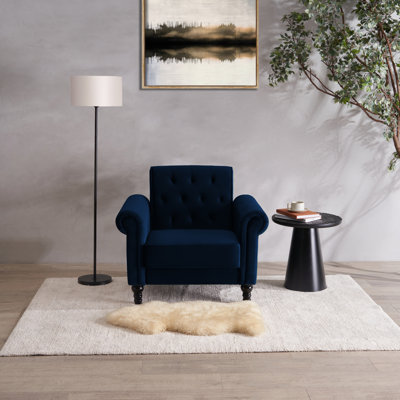Aiofe Velvet Chesterfield Chair