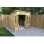 4Life 8x6 Pressure Treated Double Door Pent Summerhouse-87224187
