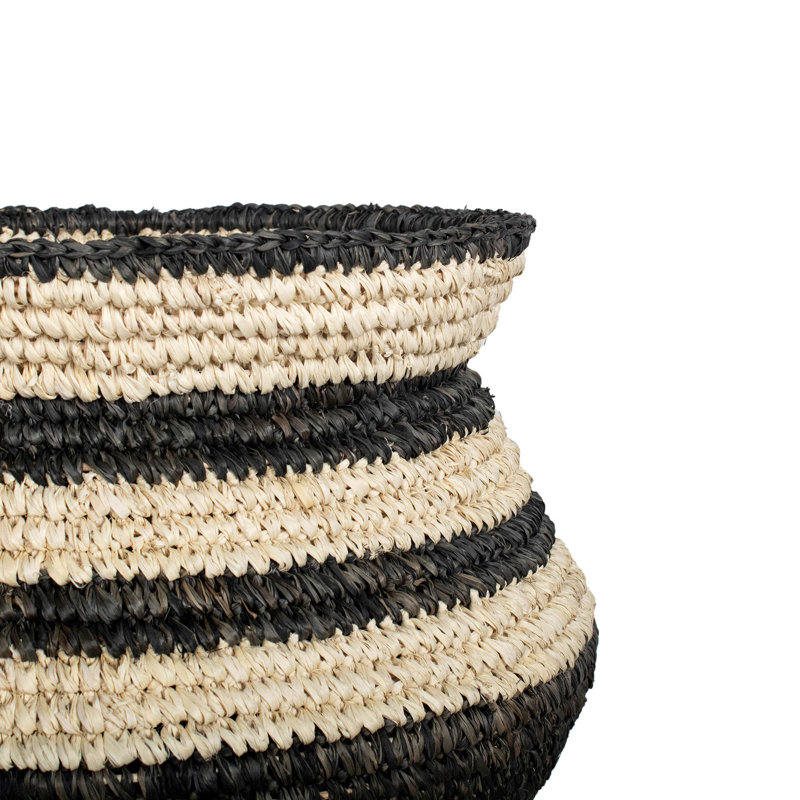 Striped Seagrass Basket, 27.5 qt