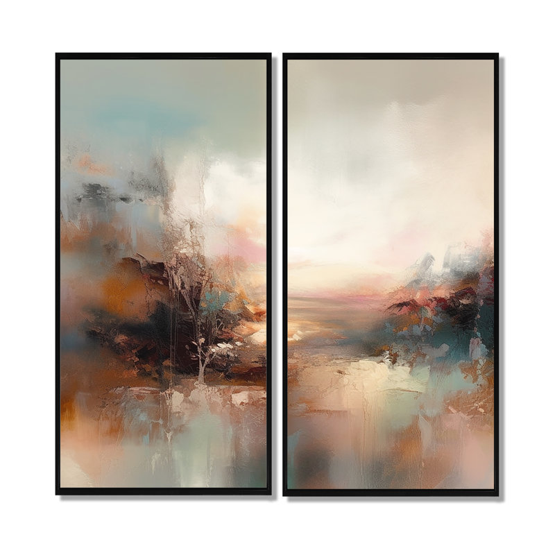 Claudiu - Beige Art Prints On Canvas, 32" H x 32" W, Black, Floater Framed Print