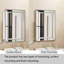 Miroir 16 po x 26 po avec armoires à pharmacie encadrées et biseautées avec tablettes réglables pour la salle de bain-1021486833