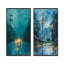 Bleu et jaune Energy Evolution Power Lines I - Ensemble de 2 pièces d'art mural Power Lines-911174058-911174059-911174060