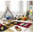 Sorbus Interlocking Kid's Puzzle Set 0.5" Thick Nap Mat, 9 Interlocking Tile Pieces