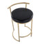 Tabouret de comptoir rond 26 po Ernestine-86192879-86192880