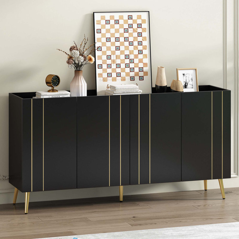 Wide Sideboard, Black