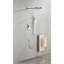 Système de douche en laiton avec placage - Tête, douche à main, barre coulissante, bras, tuyau, garniture de valve