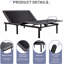 Lit ajustable avec télécommande sans fil 15 po Mobley-1818184912