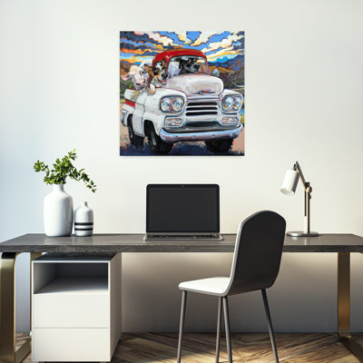 Cattle Drive Contemporary Cow Dog Art