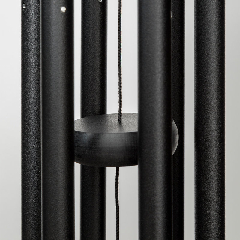Black Aluminum 27" Outdoor Wind Chime