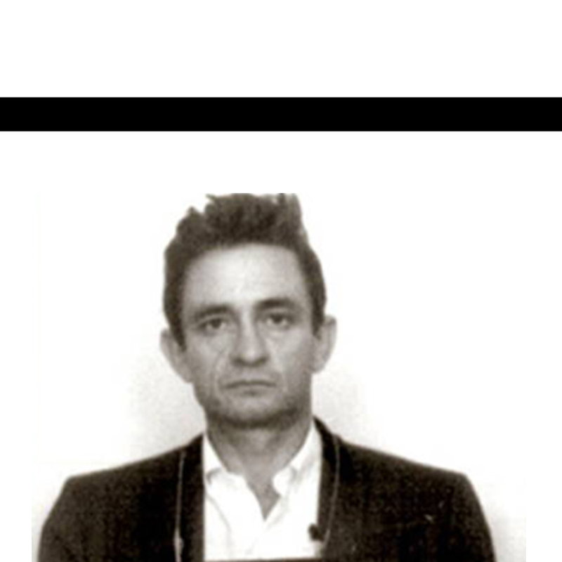 Johnny Cash - Mugshot - impression encadrée 14 x 18