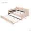 Lit de jour double rembourré avec lit gigogne et support en lattes de bois (lit de jour)-1310876956