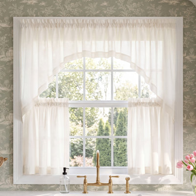 Blandford Semi-Sheer Cafe Curtain Pair