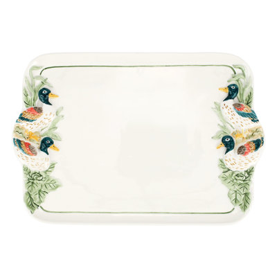 Wildlife Terra Bianca Rectangular Platters