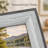 7.9" Gray Wood-Look Picture Frame, Fits 6" x 8" Photos for Wall or Tabletop Display