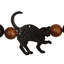 Guirlande 6 'orange et noire Halloween