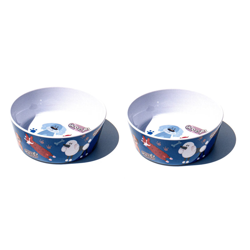 Bol pour animaux en mélamine Whimsy Dogs, Grand (5 tasses)