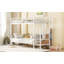 Lit simple superposé en métal avec rangement latéral Garde-robe, L 92,7 po x l 41 po x H 67 po, aucun sommier requis, support solide-1534617335-1534617290