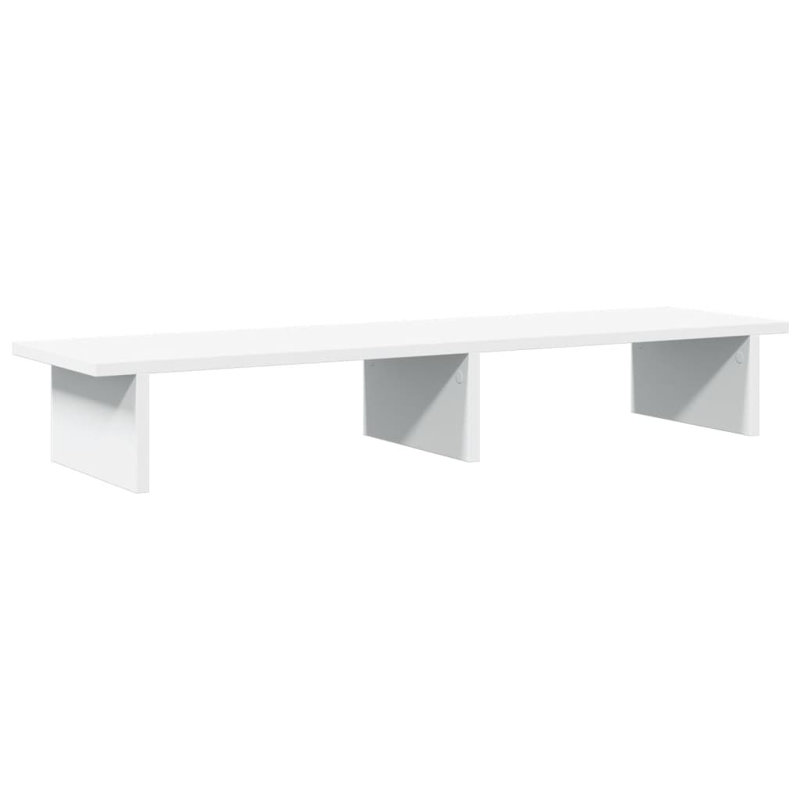 Shiyu Manufactured Wood Monitor Stand, 15cm H x 100cm W x 27cm D, White