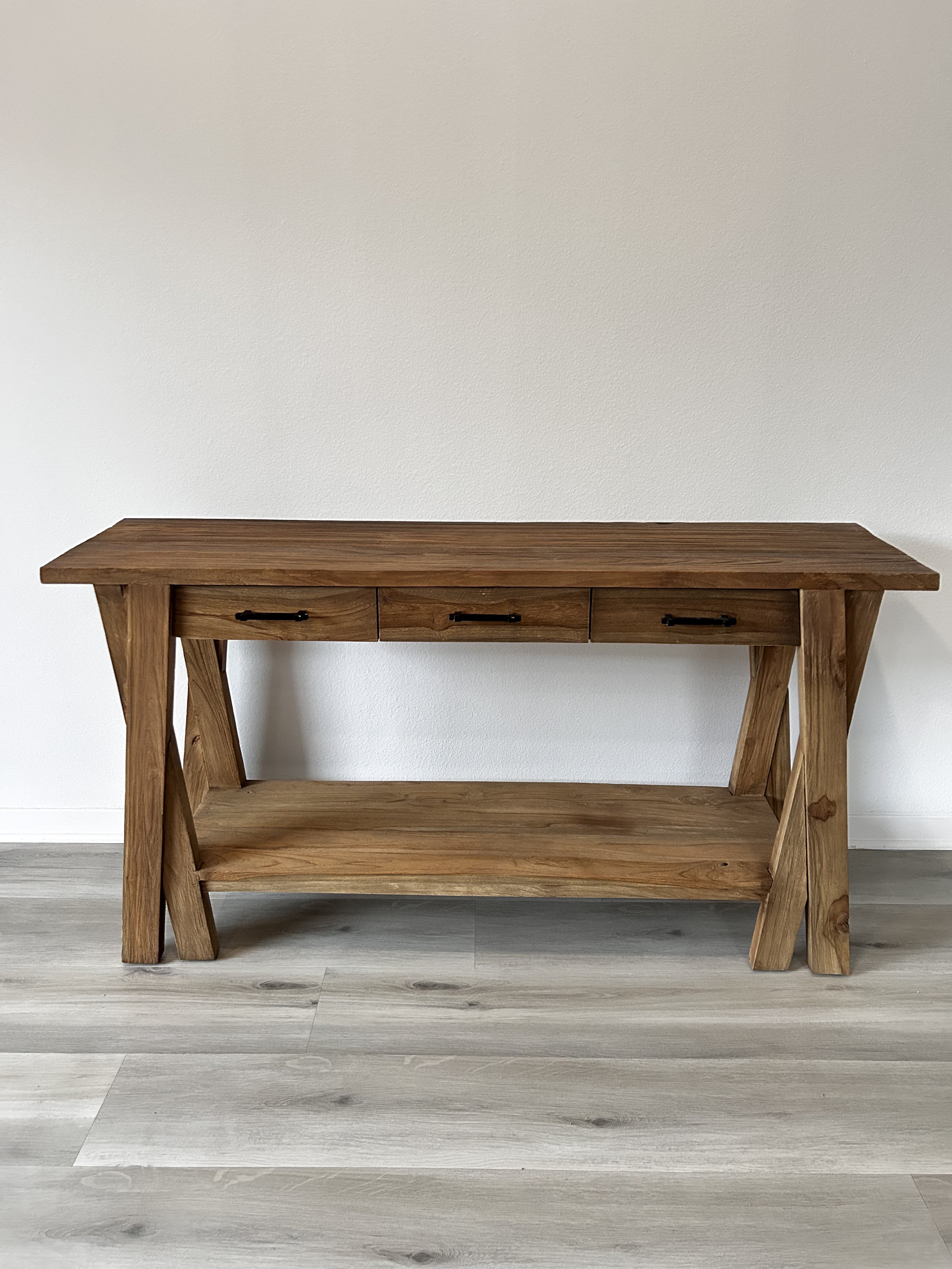 Spencer Abbadie woodcrafts Rustic Recycled Teak Console Table | Wayfair